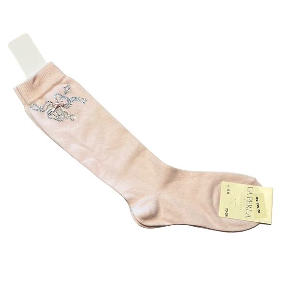 La Perla Accessories - La Perla pink jeweled socks